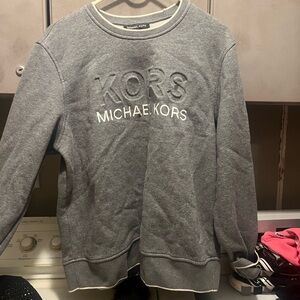Michael Kors Gray Logo Sweatshirt